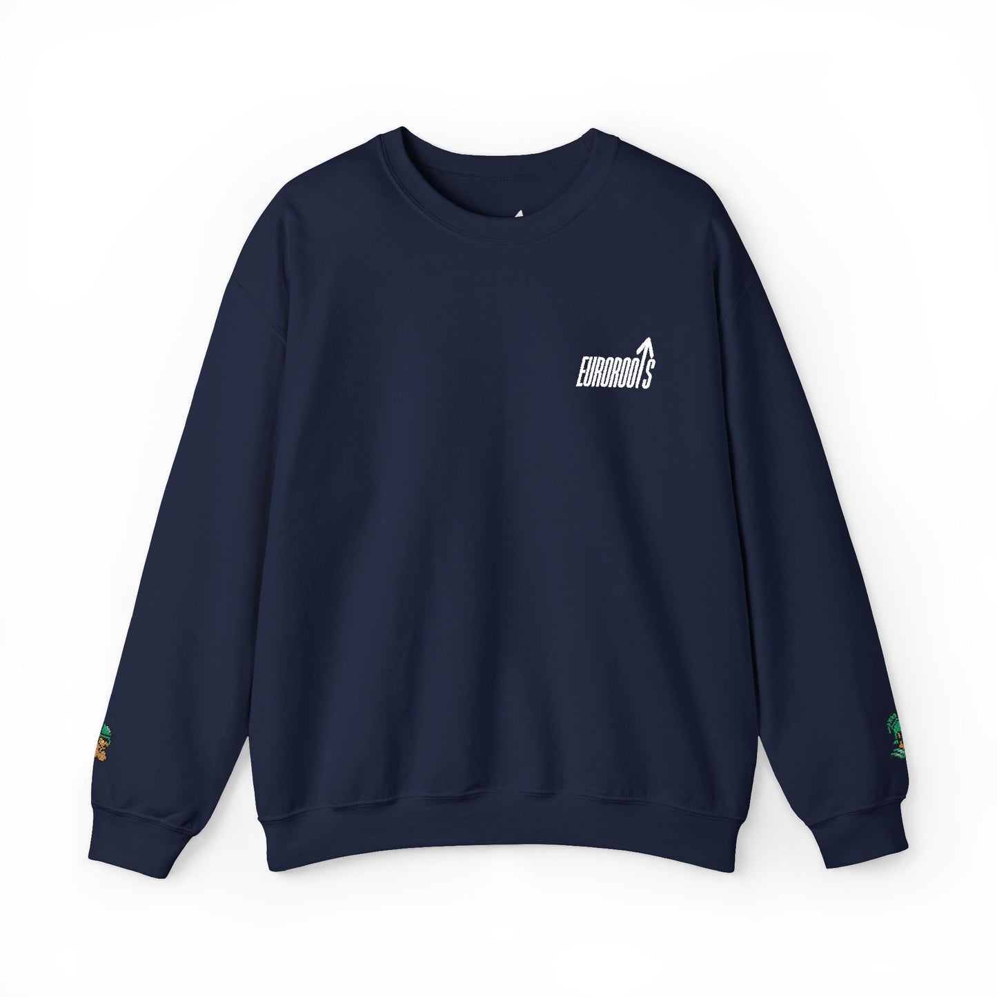 EUROROOTS Stick Sweatshirt | Römer- und Wikingerstickdetails an Ärmeln