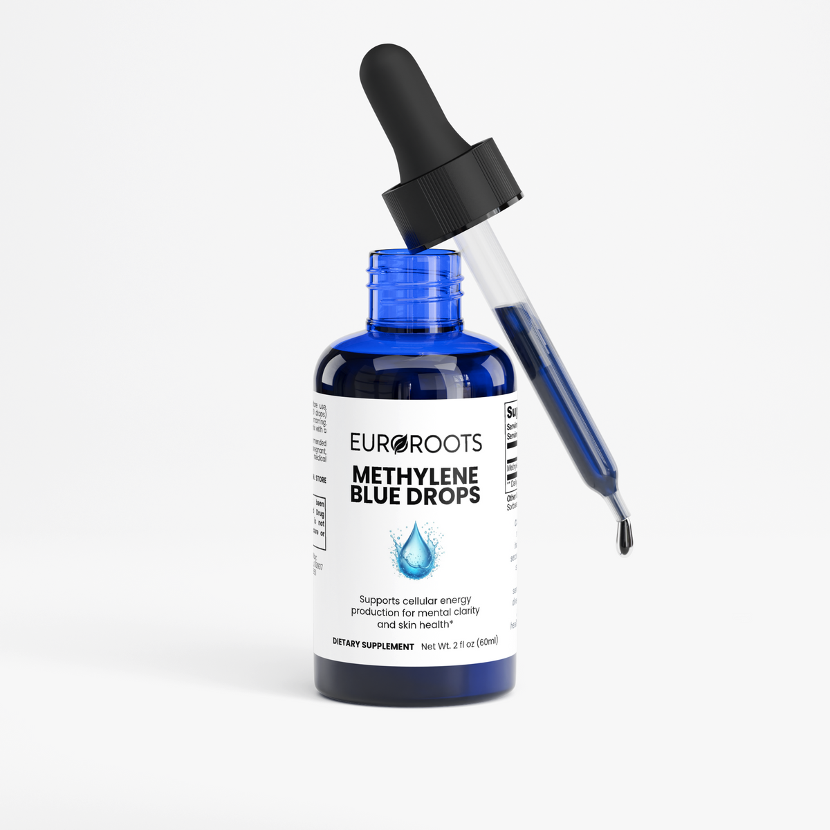 methylene blue drops, bottle