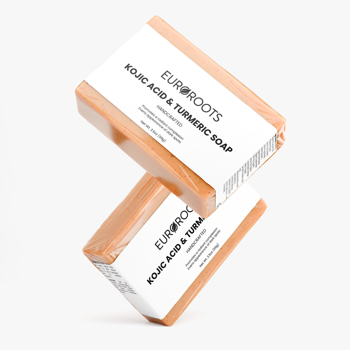 handmade soap, soap, kojic acid, tumeric, handcrafted, evens appearance of dark spots, 2 blocks