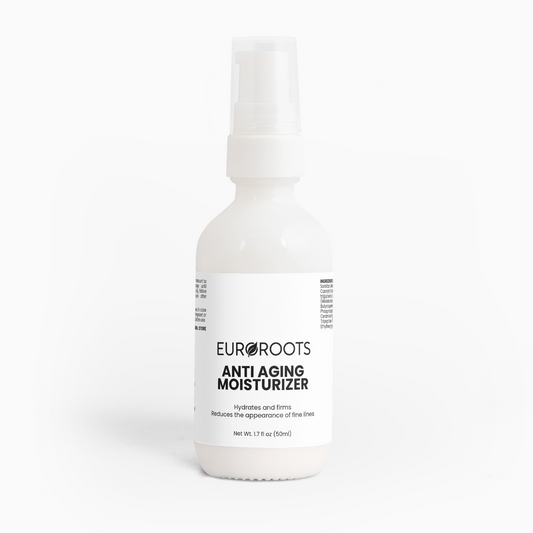 Anti Aging Moisturizer, front view, bottle