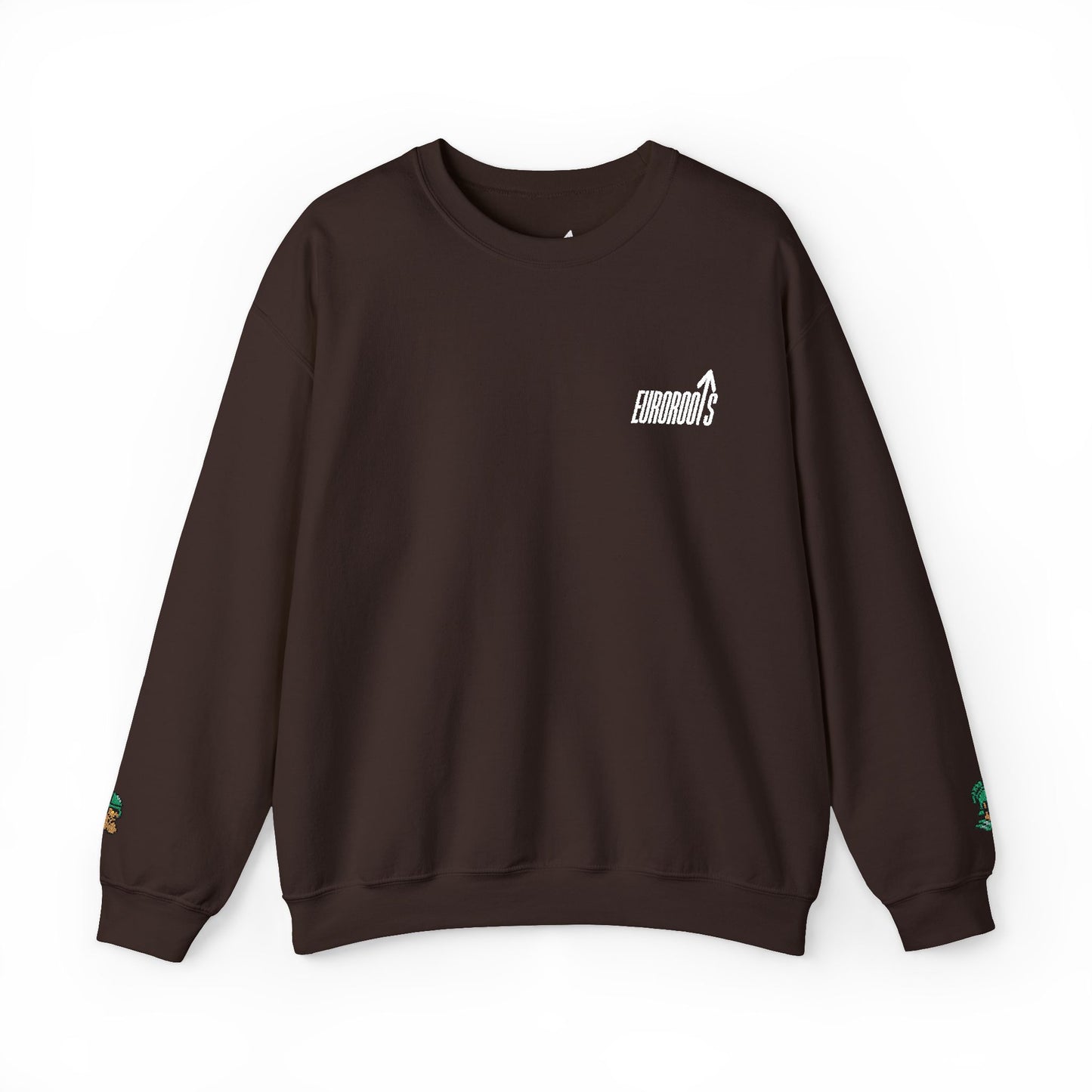 EUROROOTS Stick Sweatshirt | Römer- und Wikingerstickdetails an Ärmeln